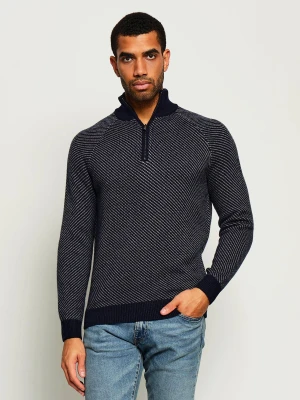 GUESS Sweter Nico | Regular Fit | z dodatkiem wełny granatowy