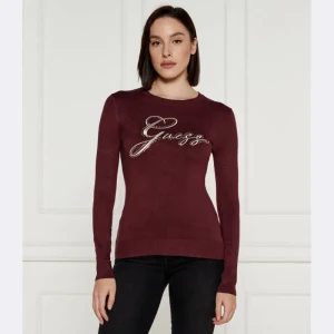 GUESS Sweter OLIVE | Slim Fit