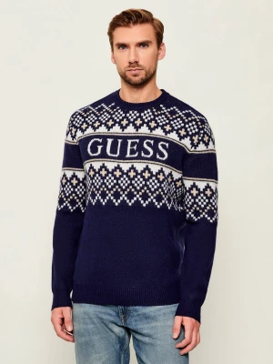 GUESS Sweter | Regular Fit | z dodatkiem wełny