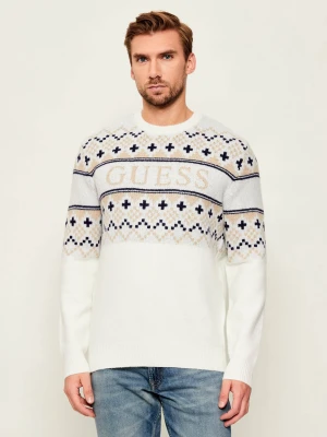 GUESS Sweter | Regular Fit | z dodatkiem wełny