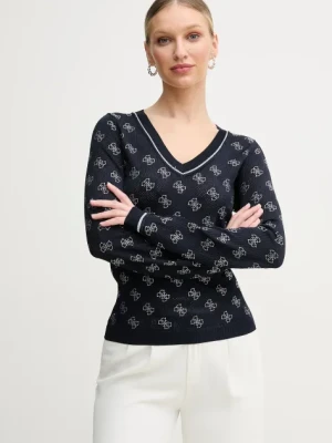 Guess sweter ROSIE damski kolor granatowy lekki W5GR07 Z3D60