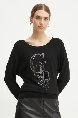 Guess sweter SELENA damski kolor czarny lekki W4BR01 Z2NQ2