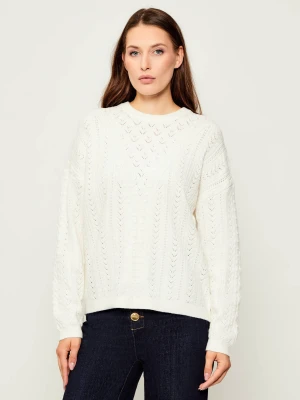 Zdjęcie produktu GUESS Sweter SYLVIE | Regular Fit biały