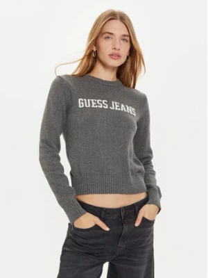 Guess Sweter W4BR10 Z3HM1 Szary Regular Fit