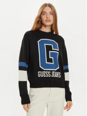 Guess Sweter W4BR11 Z3HN2 Czarny Regular Fit