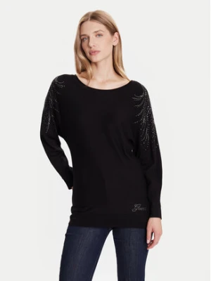 Guess Sweter W5BR38 Z2NQ2 Czarny Relaxed Fit