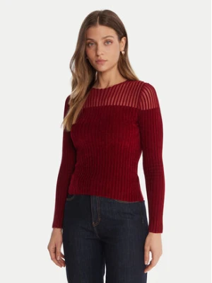 Guess Sweter W5BR62 Z0890 Czerwony Slim Fit