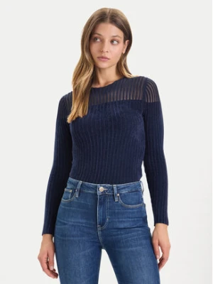 Guess Sweter W5BR62 Z0890 Granatowy Slim Fit