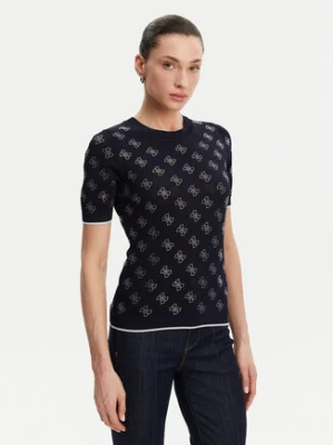 Guess Sweter W5GR20 Z3D60 Granatowy Regular Fit