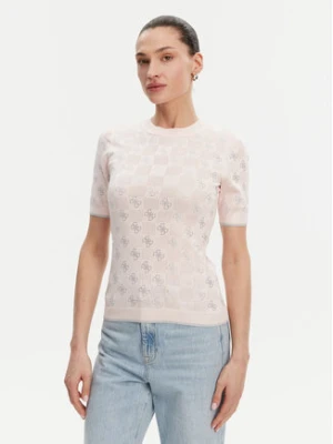 Guess Sweter W5GR20 Z3D60 Różowy Regular Fit