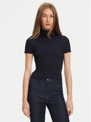 Guess Sweter W5YR04 Z0040 Granatowy Regular Fit