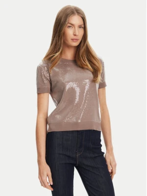 Guess Sweter W5YR21 Z3E70 Brązowy Regular Fit