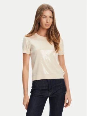 Guess Sweter W5YR21 Z3E70 Écru Regular Fit Kremowy