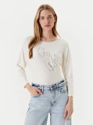 Guess Sweter W5YR22 Z2NQ2 Écru Regular Fit Kremowy