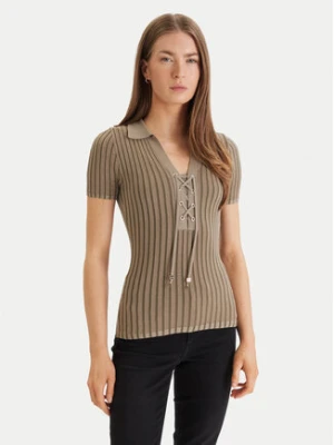 Guess Sweter W6GR09 Z0590 Zielony Regular Fit