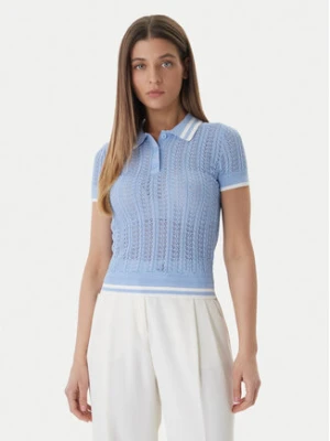 Guess Sweter W6GR25 Z0672 Niebieski Regular Fit