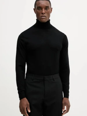 Guess sweter wełniany FRED męski kolor czarny lekki z golferm M5RR20 Z3LZ0