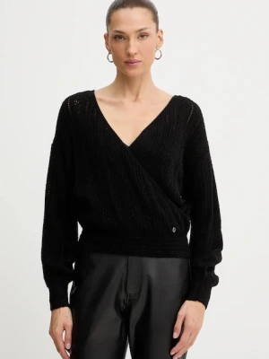 Guess sweter z dodatkiem wełny IZABELLA damski kolor czarny lekki W5BR90 Z3HQ0