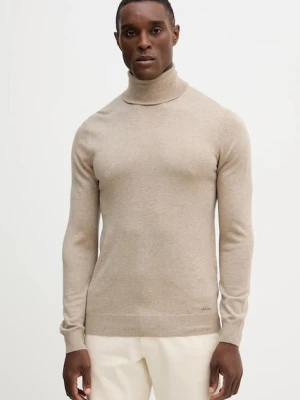 Guess sweter z dodatkiem wełny JIM męski kolor beżowy lekki z golferm M5BR09 Z0432