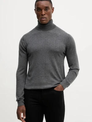 Guess sweter z dodatkiem wełny JIM męski kolor szary lekki z golferm M5BR09 Z0432