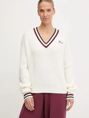 Guess sweter z dodatkiem wełny SABINA damski kolor beżowy lekki V5BR01 Z1152