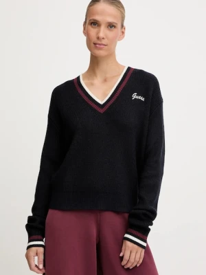 Guess sweter z dodatkiem wełny SABINA damski kolor granatowy lekki V5BR01 Z1152