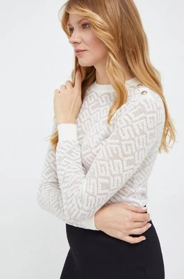 Guess sweter z domieszką wełny CHELSEA damski kolor beżowy lekki W4RR28 Z3C90