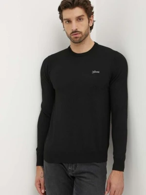 Guess sweter z domieszką wełny DANIEL męski kolor czarny lekki M4YR01 Z3052