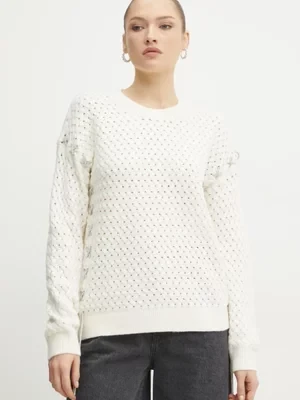 Guess sweter z domieszką wełny ELLISS damski kolor beżowy W5RR13 Z3KY0