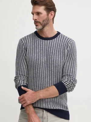 Guess sweter z domieszką wełny EMMANUEL męski kolor granatowy lekki M4BR13.Z3HB0