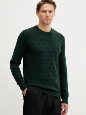 Guess sweter z domieszką wełny HUMBERT męski kolor zielony lekki M5YR10 Z3OE2