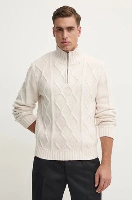 Guess sweter z domieszką wełny męski kolor beżowy ciepły M4BR49.Z3IN0