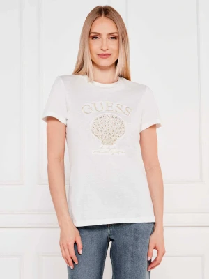 Guess Swimwear T-shirt | Regular Fit biały
