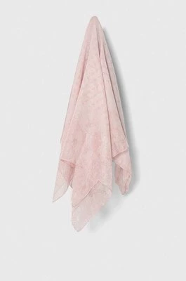 Guess szal damski kolor różowy wzorzysty AW5130 MOD03