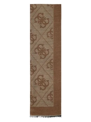 Guess Szal w kolorze jasnobrązowym - 180 x 53 cm rozmiar: onesize