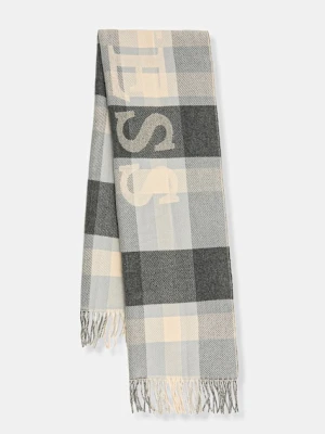 Guess szalik męski kolor szary wzorzysty AM9560 POL03