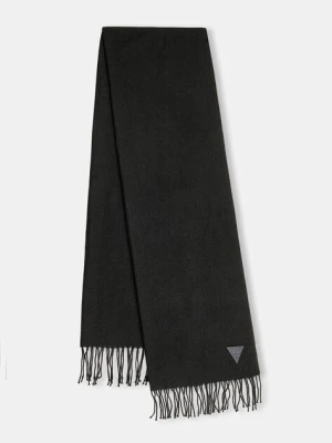 Guess szalik TORINO męski kolor czarny gładki AM9568 POL03