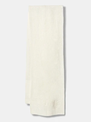 Guess szalik z domieszką wełny LEXIE damski kolor beżowy gładki W5BZ19 Z3580