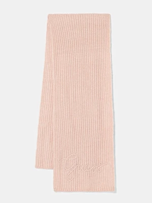 Guess szalik z domieszką wełny LEXIE damski kolor różowy gładki W5BZ19 Z3580