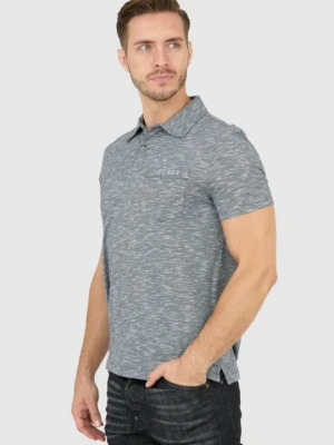 GUESS Szara męska koszulka polo, Rozmiar M