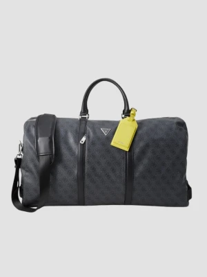 GUESS Szara męska logowana torba podróżna Pisa Double