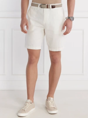GUESS Szorty chino | Regular Fit | z dodatkiem lnu