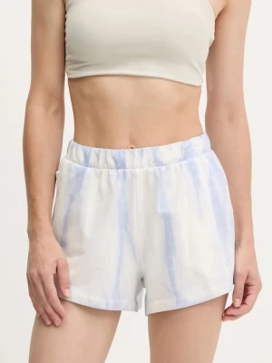 Guess szorty damskie kolor niebieski wzorzyste medium waist V5GD11 KCRQ0