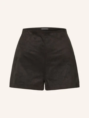 Guess Szorty Erin W Stylu Skórzanym schwarz