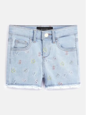 Guess Szorty jeansowe K3GD16 D4CA0 Niebieski Regular Fit