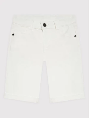 Guess Szorty jeansowe L1RD03 WE620 Biały Regular Fit