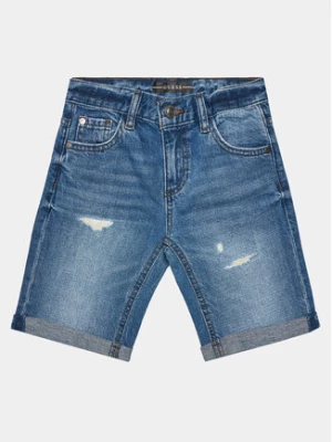 Guess Szorty jeansowe L4GD16 D41E0 Niebieski Regular Fit