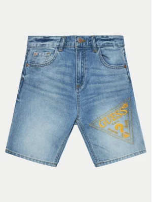 Guess Szorty jeansowe L4GD17 D41E0 Niebieski Regular Fit