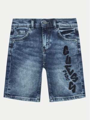 Guess Szorty jeansowe L4GD18 D4GV0 Granatowy Regular Fit