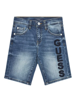 Guess Szorty jeansowe L5GD01 D4GV0 Niebieski Regular Fit